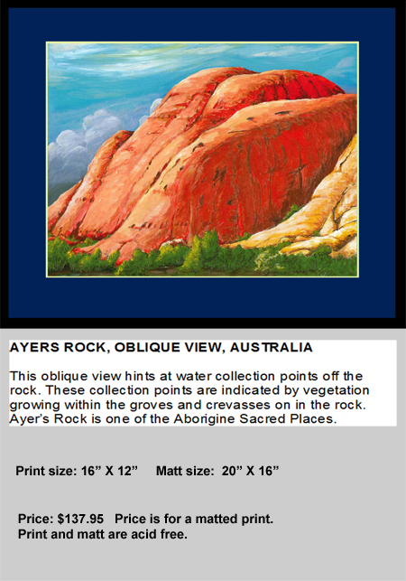 Ayers Rock Oblique View